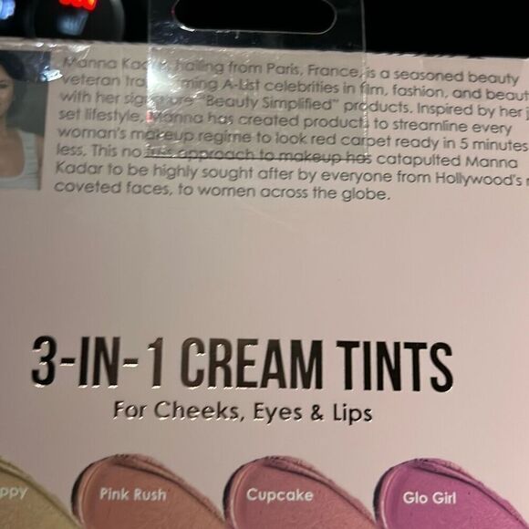Manna Kadar Beauty 3-IN- 1 Cream Tints for Cheeks, Eyes & Lips. Set of 4. NEW - Picture 7 of 10
